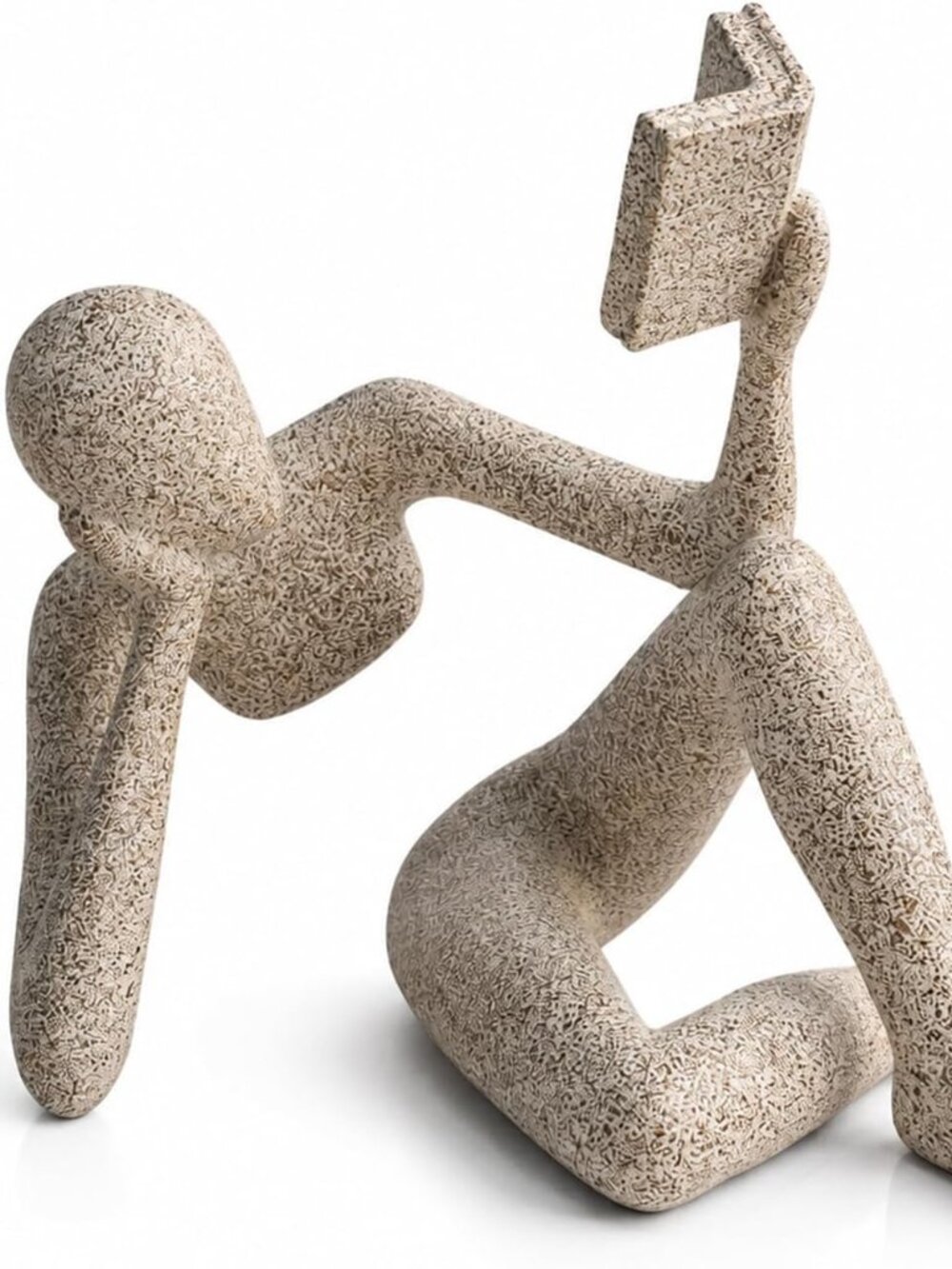 Sandstone Reading Man Statue